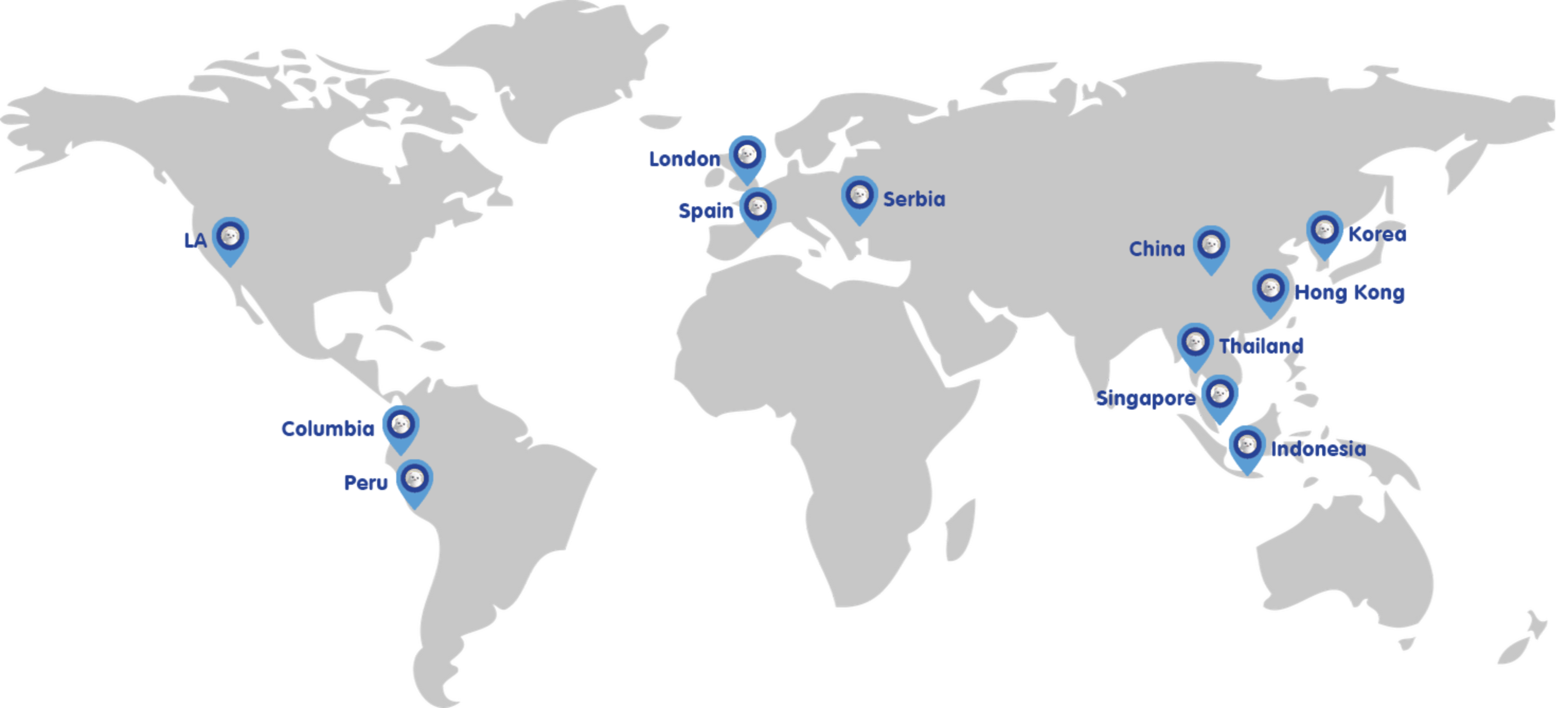 Map locations
